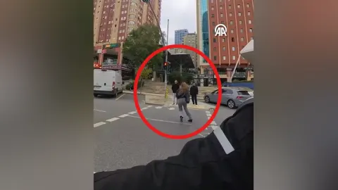 Ataşehir’de tehlikeli geçiş kazayla sonuçlandı