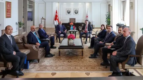 Bakan Kurum, Kazakistan Ekoloji ve Doğal Kaynaklar Bakanı Kuantyrov ile bir araya geldi