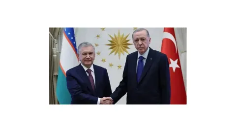 Cumhurbaşkanı Erdoğan, Özbekistan Cumhurbaşkanı ile anlaşmaların imza törenine katıldı