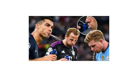 Futbolcuların içtikleri sıvıyı neden tükürdüğü ortaya çıktı