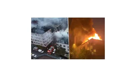Küçükçekmece’de çatıda başlayan yangın bitişikteki binaya sıçradı: Müdahale sürüyor