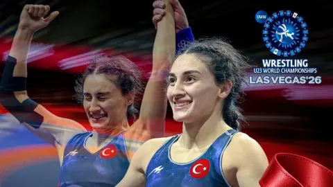 Milli güreşçi Şevval Çayır, 23 yaş altında dünya ikincisi oldu
